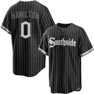Men's Chicago White Sox Billy Hamilton Replica Black 2021 City Connect Jersey