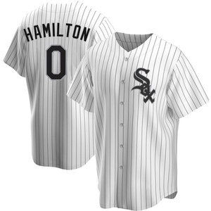 Men's Chicago White Sox Billy Hamilton Replica White Home Jersey
