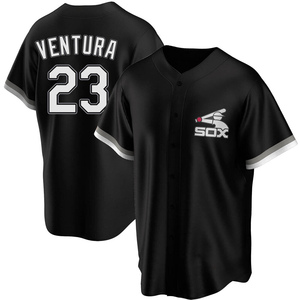 Men's Chicago White Sox Robin Ventura Replica Black Spring Training Jersey