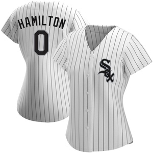 Women's Chicago White Sox Billy Hamilton Replica White Home Jersey
