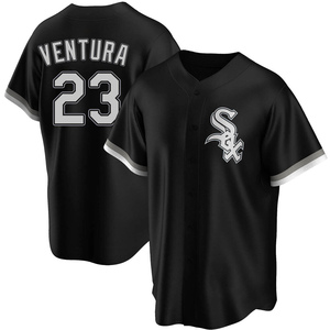 Youth Chicago White Sox Robin Ventura Replica Black Alternate Jersey
