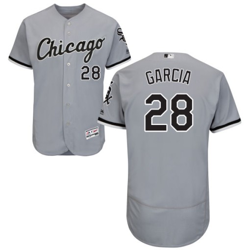 Men's Majestic Chicago White Sox Leury Garcia Replica Gray